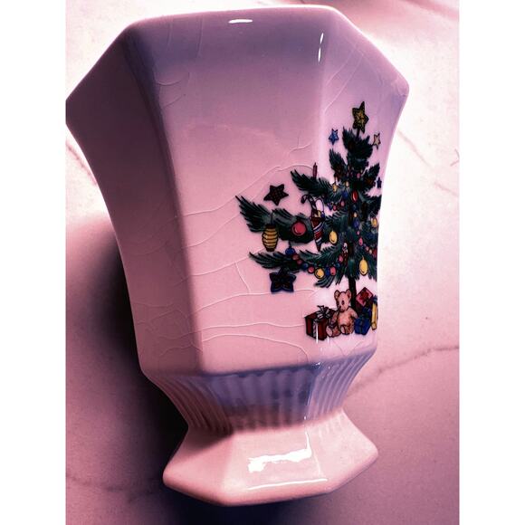 Set of 2 Nikko Christmastime Footed Holiday Tree Pedestal Coffee Tea Cup - White - Picture 6 of 6